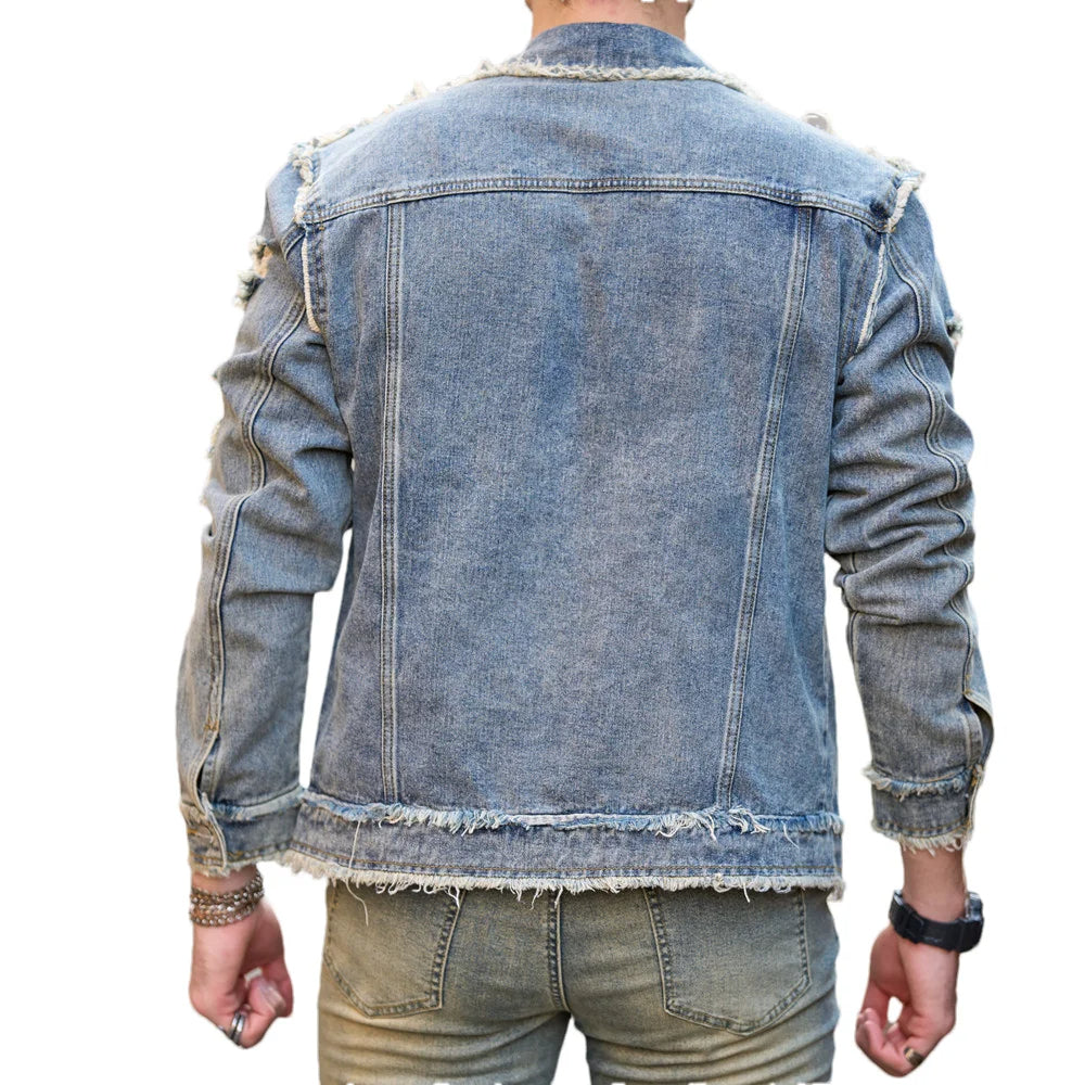 OUTLET Vanguard Shredded Edge Denim Jacket