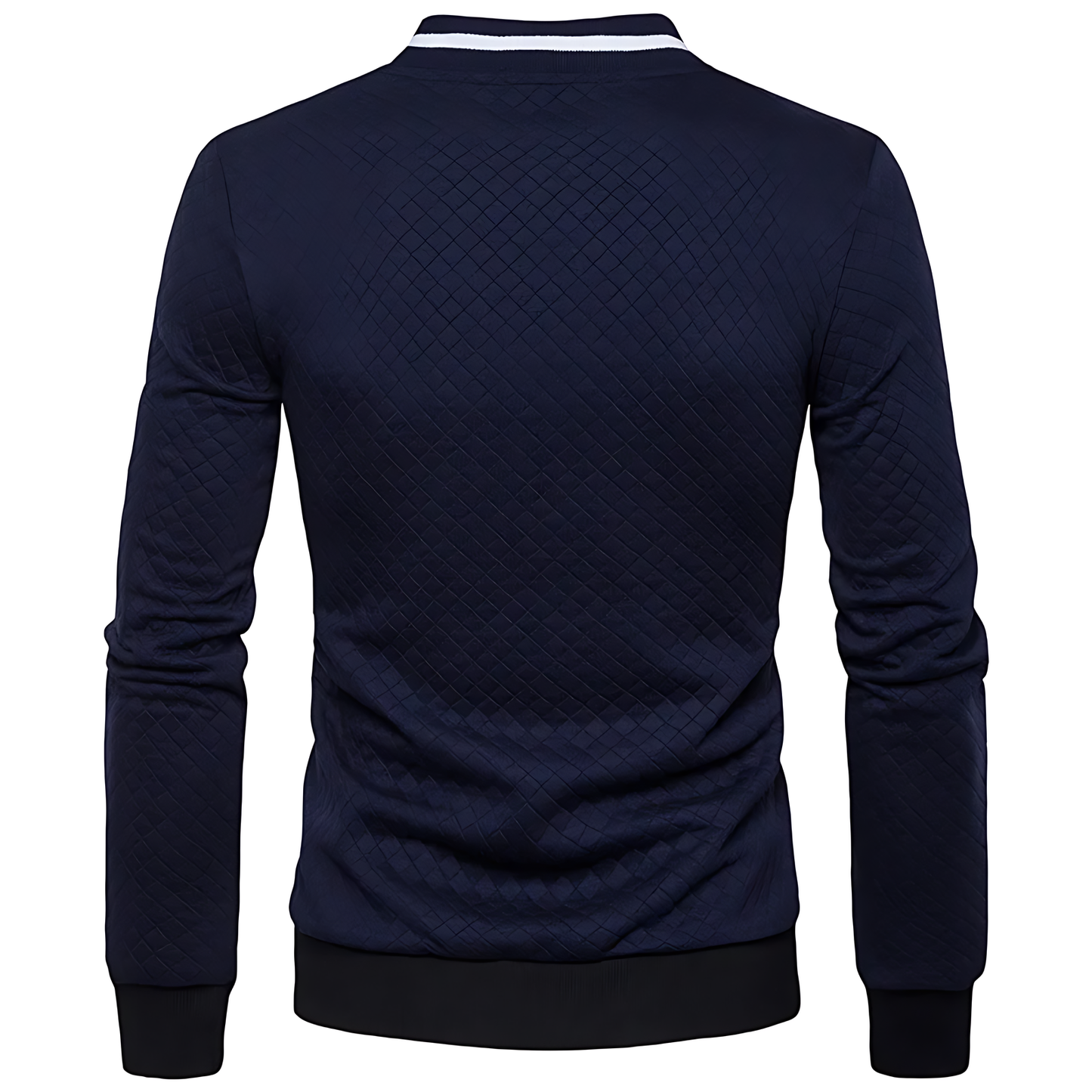 OUTLET  Men's Modern Quilted Zip-Up Bomber Jacket with Contrast Trim